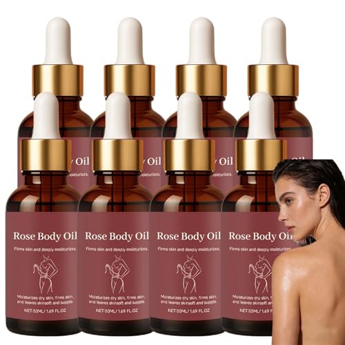 Aceite corporal reafirmante de rosa, aceite corporal hidratante, aceites corporales reafirmantes, aceites corporales ligeros, loción hidratante profunda para el cuerpo, loción para la piel suave y