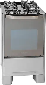 SUGGAR FOGÃO MASTER GRILL PRATA MESA DE VIDRO 4 BOCAS TRIPLA CHAMA GRILL 220V TREMPE FERRO FUNDIDO ACENDIMENTO SUPERAUTOMÁTICO FGVMTG412PRIX