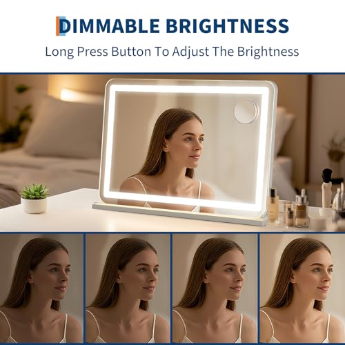 Espejo de Maquillaje con Luz LED 30.15x20.19 in miniatura 4