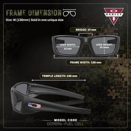 Image of Oakley Standard Issue SI FUEL CELL USA FLAG Collection Military Grade Sunglasses With Official Eyewear Kit