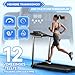 Laufband Für Zuhause Klappbar Laufbänder - 12 km/h Elektrisches Laufband klappbar, 2.5HP Ultra-Leisem, Foldable Schreibtisch Treadmill, Tretmühle Klappbares Walking Pad für Home Haus und Büro Avnbdao