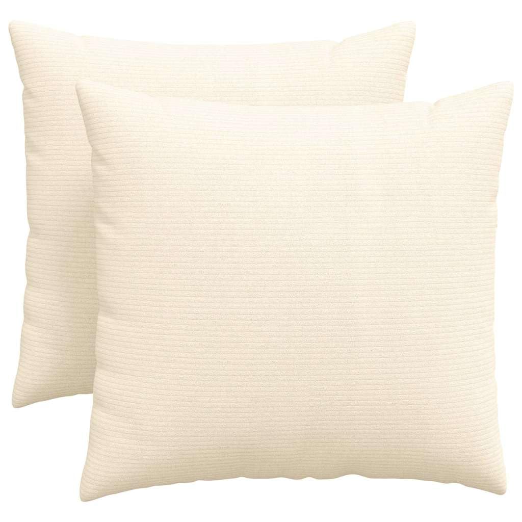 Weiche Cordkissen für Sofa 2 Stück mit samtiger Textur und modernem Design als Elegante Sofakissen und plüschige Sofakissen samtige Dekokissen