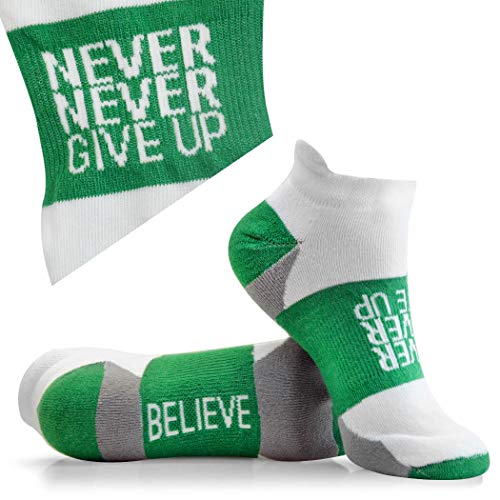 Gone For a Run Inspirational Athletic Running Socks Women's Woven Low Cut | Inspirational Slogans | Set of 3 pairs4