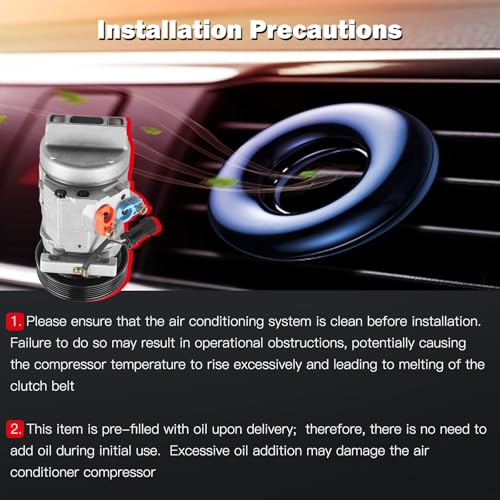 Image of cciyu Air Conditioning Compressor for Chrysler 300 for Dodge Charger Magnum | 2.7L 3.5L 2005-2006 Replaces AC Compressor for Car
