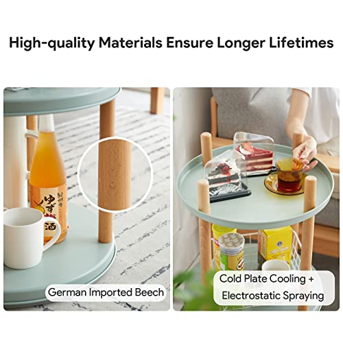 Fancyarn Rotating Storage Shelf, Adjustable 3-Tier Bookshelf, Bookcase W/Large-Capacity Storage Space, Multifunctional Storage Rack, Standing Shelf For Living Room, Bedroom, Study Room, Kitchen #TOP2