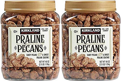 Kirkland Signature Praline Pecans 40 oz (Family Bundle) Pack of 2
