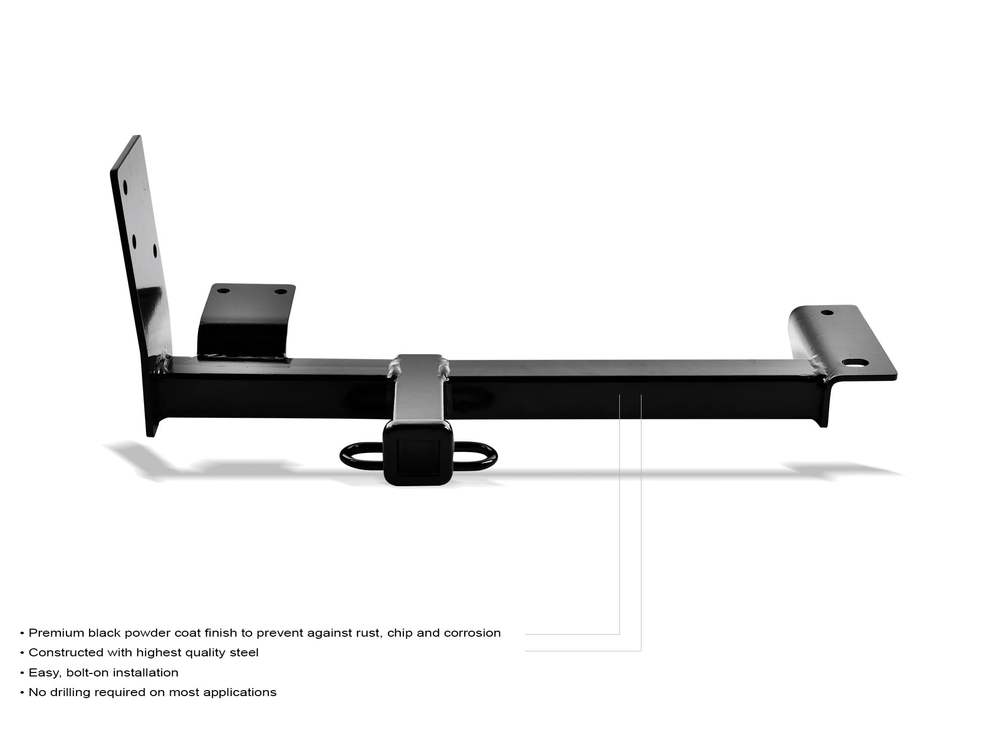 GTRacers Class 1 Trailer Hitch Receiver For 1999-2005 VW Jetta Mk4 Sedan – 1.25 Inch, Powder-Coated Steel
