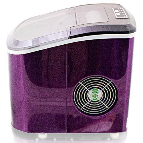 Eiswürfelmaschine Edelstahl Eiswürfelbereiter Eiswürfel Ice Maker Eis Maschine Icemaker (Lila) – Bild 4