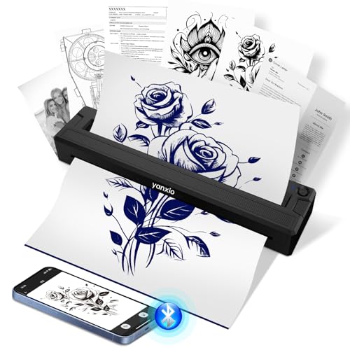 Tattoo Stencil Printer for Beginners & Artists, Wireless Thermal...