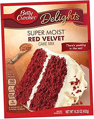 Three (3) Cake Bundle Super Moist French Vanilla Cake, Super Moist Red Velvet Cake, Super Moist Strawberry Cake, Lot Set Of 3 Items "There's Pudding In The Mix!" Cake Mix .2 Pack #TOP3