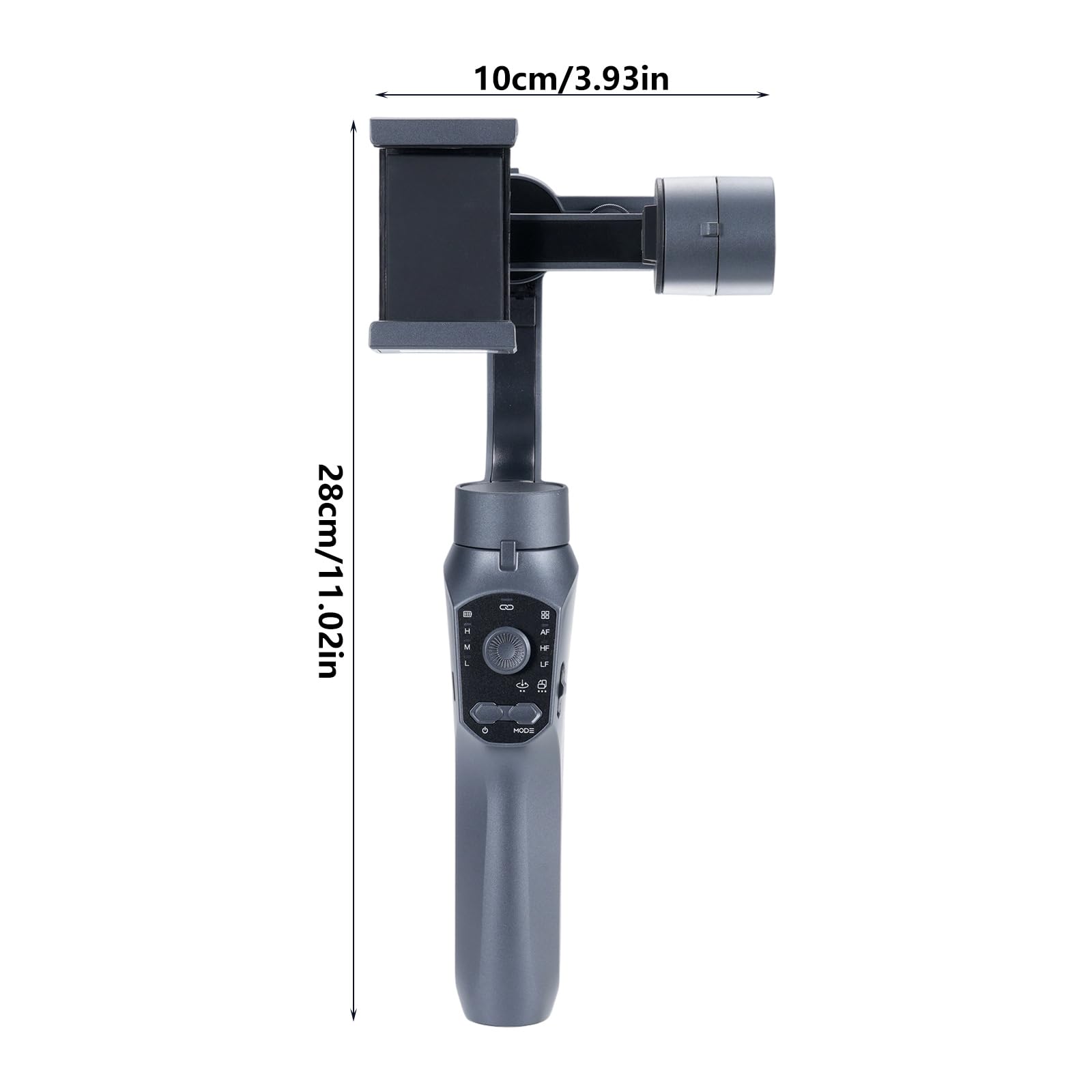 Stabilizzatore cardanico per telefono palmare 3Shaft Gimbals per smartphone con base treppiede e lunga durata della batteria per video Vlog Stabilizzatore per telefono desktop portatile