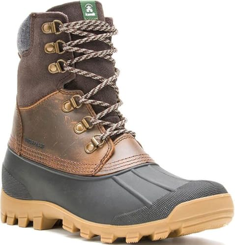 New Kamik Men's Hudson 5 Winter Boot Dark Brown 112