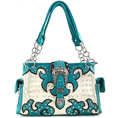 Beige Turquoise Handbag Only