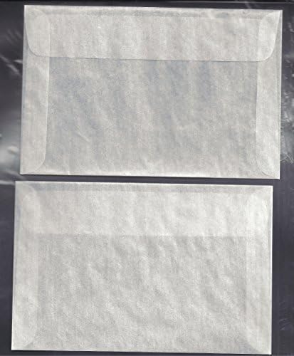 100#7 Glassine Envelopes Measuring 4 1/8 x 6 1/4 inches