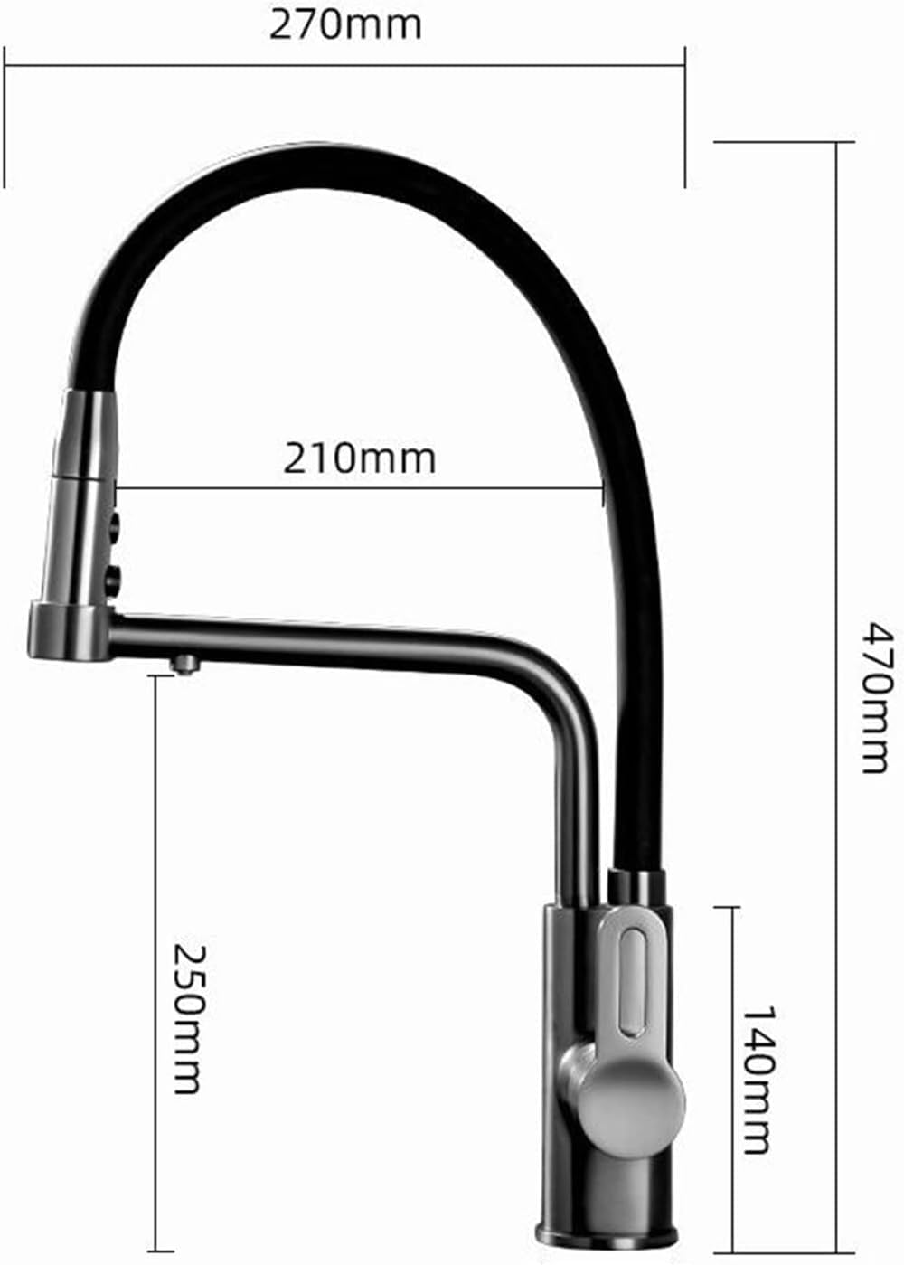 Robinet d'évier de Cuisine 3 Voies, en Laiton, pour Filtre à Eau (Gris)