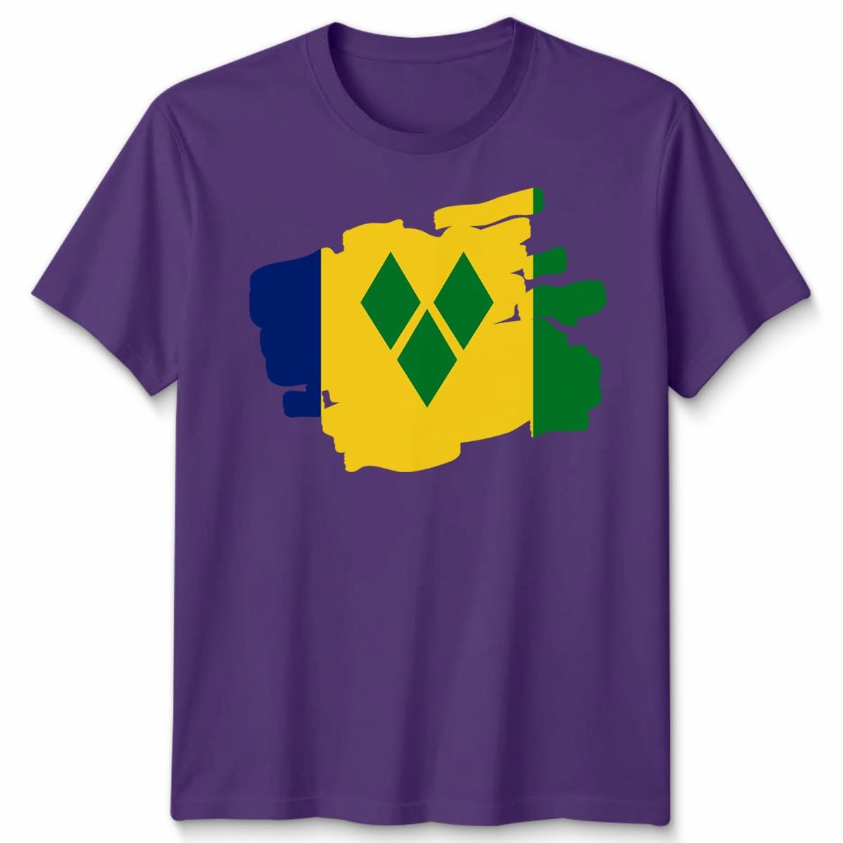 D&T Torn Saint Vincent and Grenadines Flag Football Unisex Tshirt Unisex L