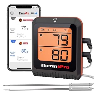 ThermoPro LCD Bluetooth Enabled Gri...