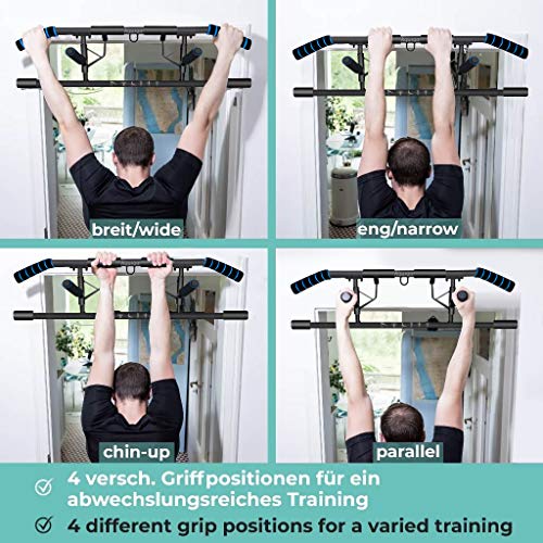 2020 Upgraded Portable Pull Up Handles for Doorframe, Chin Up Bar Handles - Home Gym Exercise Equipment for Indoor/Outdoor/Travel Strength Training, Holds up to 330 lbs Workout Hardware£¨US Patent£ - Home Fitness Guru 2020 Upgraded Portable Pull Up Handles for Doorframe, Chin Up Bar Handles - Home Gym Exercise Equipment for Indoor/Outdoor/Travel Strength Training, Holds up to 330 lbs Workout Hardware£¨US Patent£ - Image 3