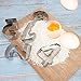 Cookie Cutters, Fubarbar Number Cookie Cutters 0 1 2 3 4 5 6 7 8 Biscuit Cutter Set Shapes 3 inch Large Metal Numbers Fondant Mold, Stainless Steel Biscuits Mold Halloween Christmas Supplies