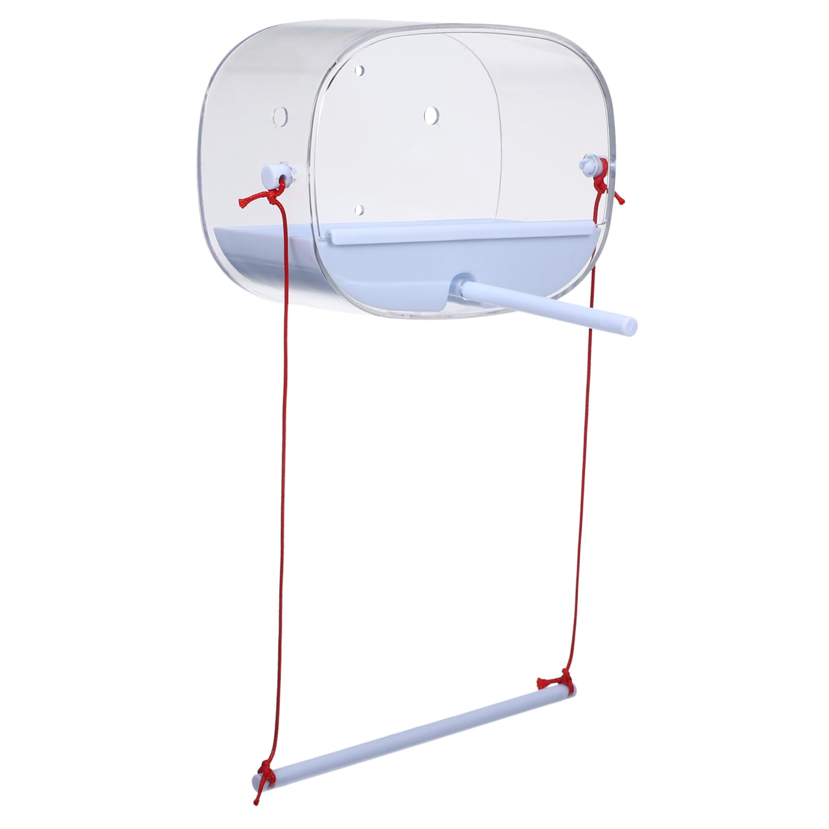 Mipcase 5 Set Mangiatoia Per Uccelli Alimentatore a Finestra Mangiatoia Per Pappagalli Con Ventosa Finestra Delle Mangiatoie Per Uccelli Mangiatoie Per Uccelli Per Finestra P.s Bianca