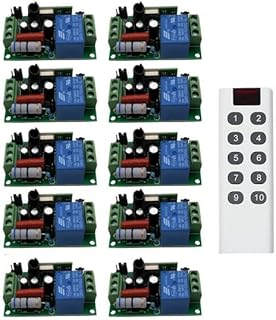 RF Wireless AC 220V Remote Control Lighting Switch 1CH 10A Relay Receiver Transmitter 315/433 MHZ Universal 100m - (Color: with 1 Remote, Size: 433mhz)