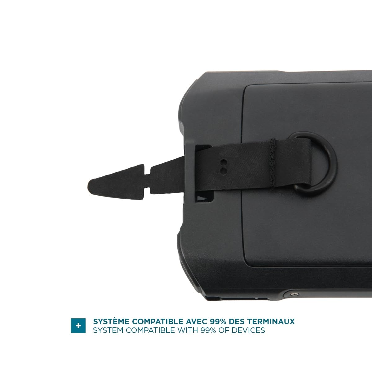 MOBILIS Tracolla Universale con Gancio in Tessuto, 1 Punto di Aggancio, Sistema di Sgancio di Sicurezza, Imbottitura per la Spalla Rimovibile, compatibile con Computer Palmari/Scanner/Smartphone