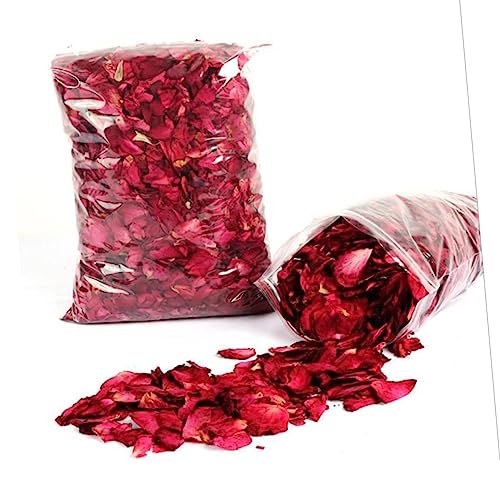 100g pétalos secos de rosa roja para baño miniatura 7