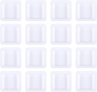 Weigh Boat Set Scale Trays: 50 Pcs Small Dish Plastic Square Weigh Box Lab Weighing Dishe for Weighing Mixing Liquid