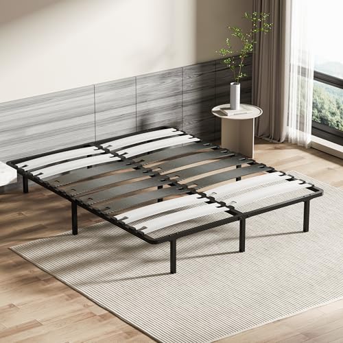 DEWINNER Sommier 160x200 | Sommier Lattes 160x200 avec 9 Pieds | 2x8 Lattes | Lit avec Sommier à Lattes 160x200cm pour Adulte | Montage Rapide | Robuste et...
