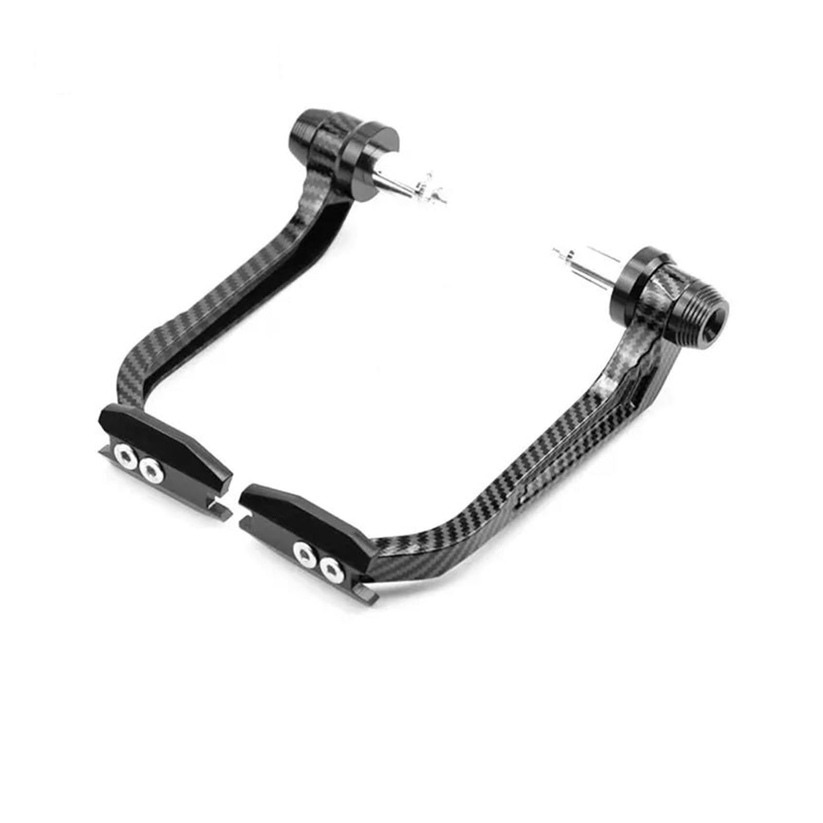 JCAKES Motorrad-Handprotektoren Universal 17-22mm Motorrad Handschutz Handschutz Für Ducati Für Monster696 797 821 Für Hypermotard 950 Für Scramble Handschutz(Carbon-Black)