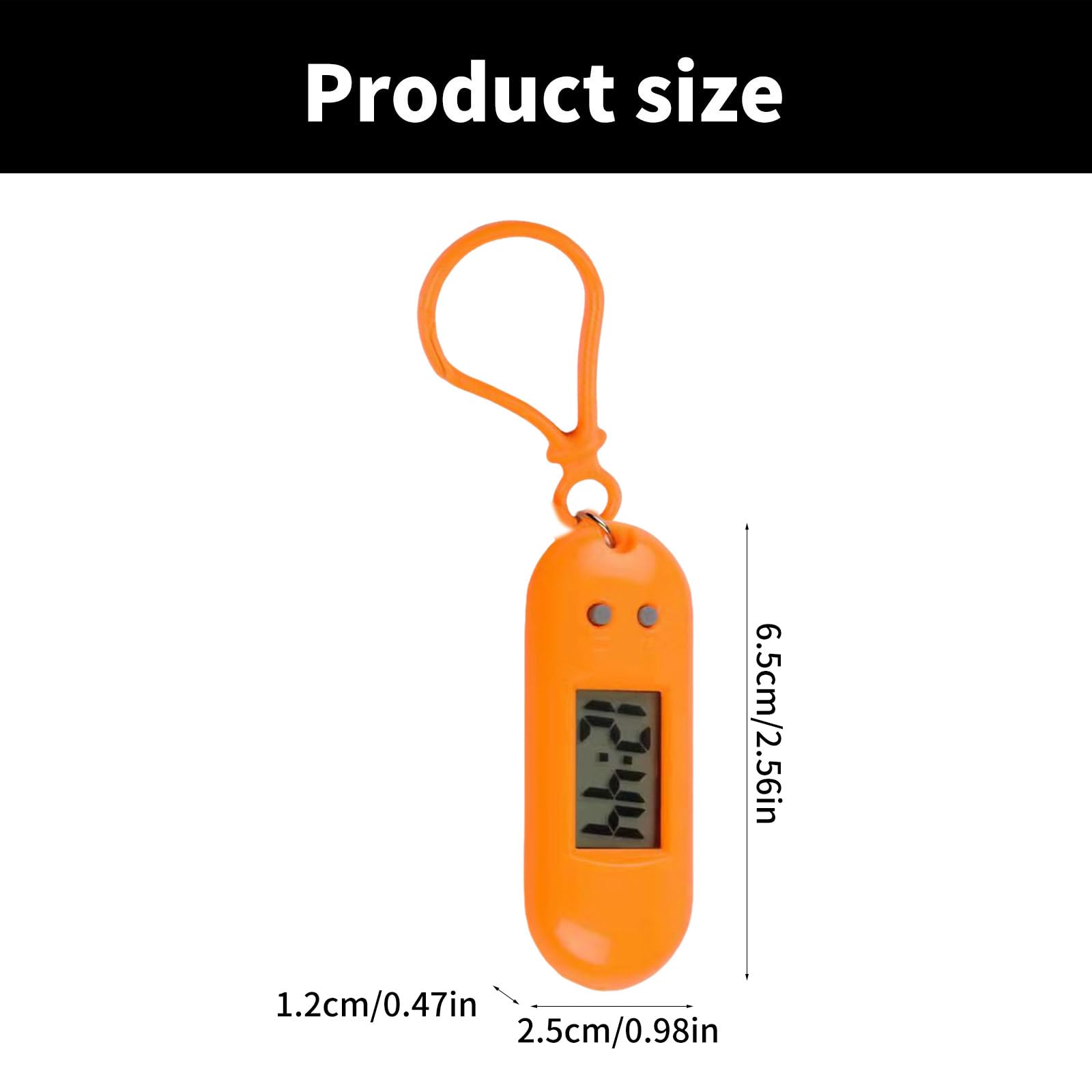Reloj de bolsillo con llavero digital LED portátil en miniatura para estudiantes y niños, ligero, con colgante de mochila
