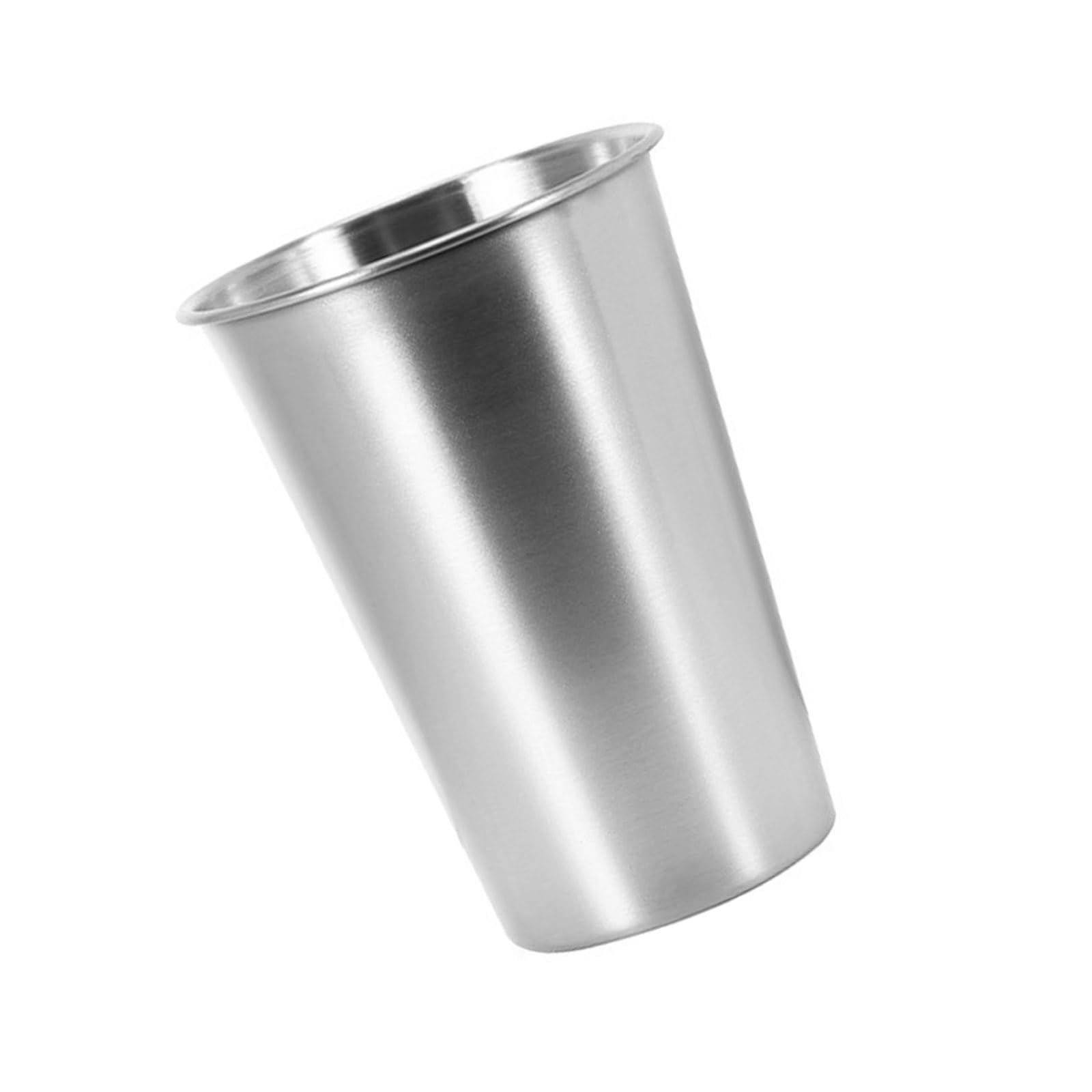 Kalttoy Portable Stainless Steels Cup Teas Coffees Milk Mug Stackable Water Cup Drinking Tumblers for Restaurant Travel Metal Drinking Tumblers