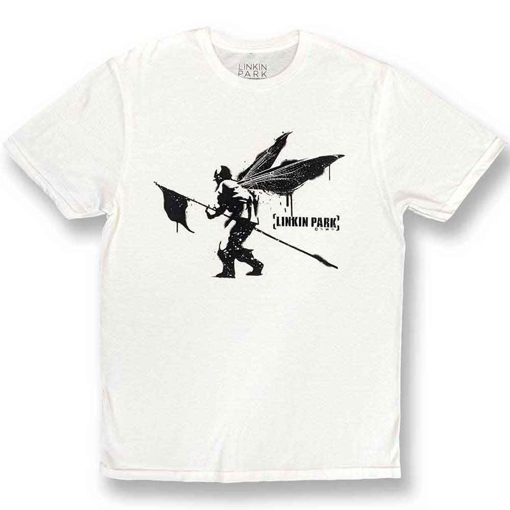 Rock Off Officially Licensed Products Linkin Park Street Soldier White T Shirt M