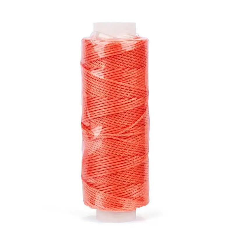 Hilo de Coser，Hilo de poliéster Hilo de Coser, cordón de Hilo Encerado de Cuero de 0,65 mm(25)