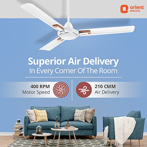 Image of Orient Electric Apex Prime 1200mm High Speed Ceiling Fan (White, Pack of 1)