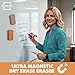 SCRIBBLEDO Boho Magnetic Dry Erase Eraser for Whiteboard Erasers 2 Pack 2x4 Inch White Board Erasers for Teachers Classroom Office Home School Dry Eraser