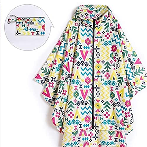 Poncho impermeable mujer transpirable con capucha para lluvia en montaña y bici 7