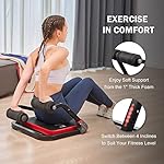ZELUS Ab Machine with Resistance Bands for Home Gym, 2 in 1 Ab Workout Equipment with Rebound Assist 4 Intensities, Core Strength Trainer Whole Body Exercise Fitness Equipment for Home Workouts - Image 2