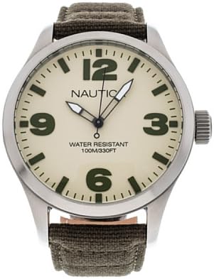 Nautica BFD 102 Men's Quartz Watch with Analogue Display and Textile Strap