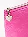 Juicy Couture Pink Makeup Bag Cosmetics Organizer Travel Essentials Zip Top Wedge Velour Heart Love