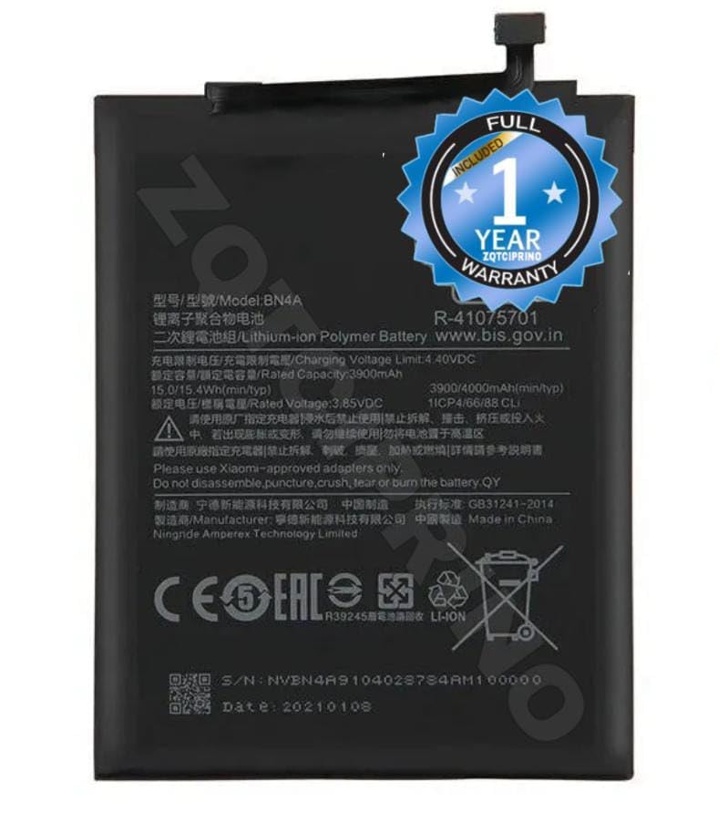 Image of Original BN4A Battery for Redmi Note 7 Pro /7 / 7S / M1901F7C / M1901F7G / M1901F7S Battery with 1 Year Warranty**** (CC106)