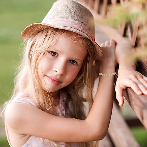 Image of First Day of School Gifts Mommy and Me Bracelet, Back To School Bracelets for Daughter Girls, Heart Beadeds Bracelet Mom and Daughter Bracelets set for One Big and One Small