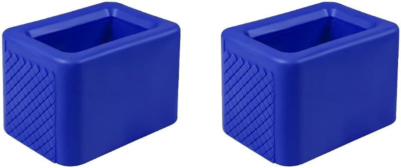 Suporte de fivela do cinto de segurança Augeny em silicone – 2 unidades, azul-escuro