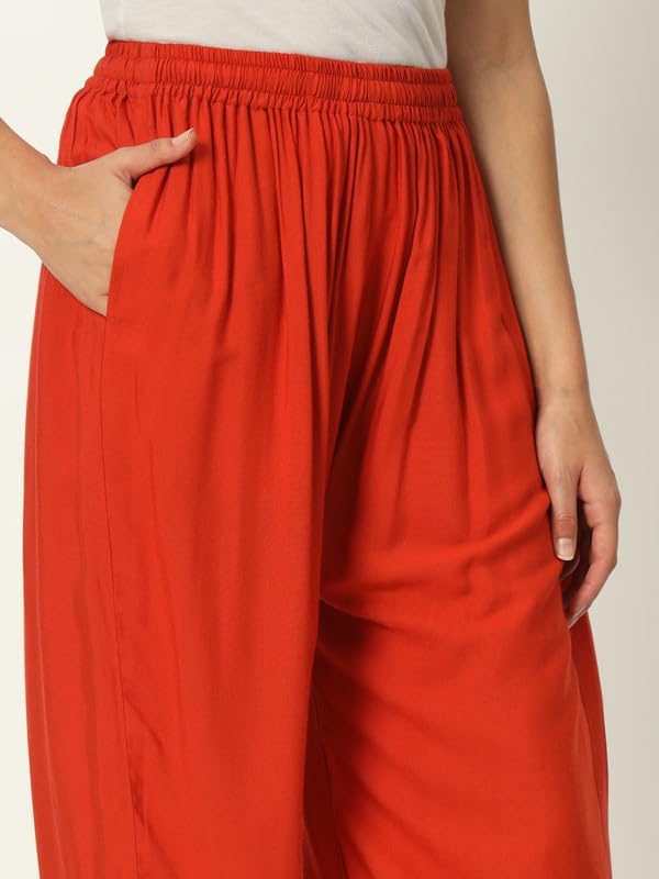 Image of Soft Colors Women Regular Fit Pocket Palazzo
