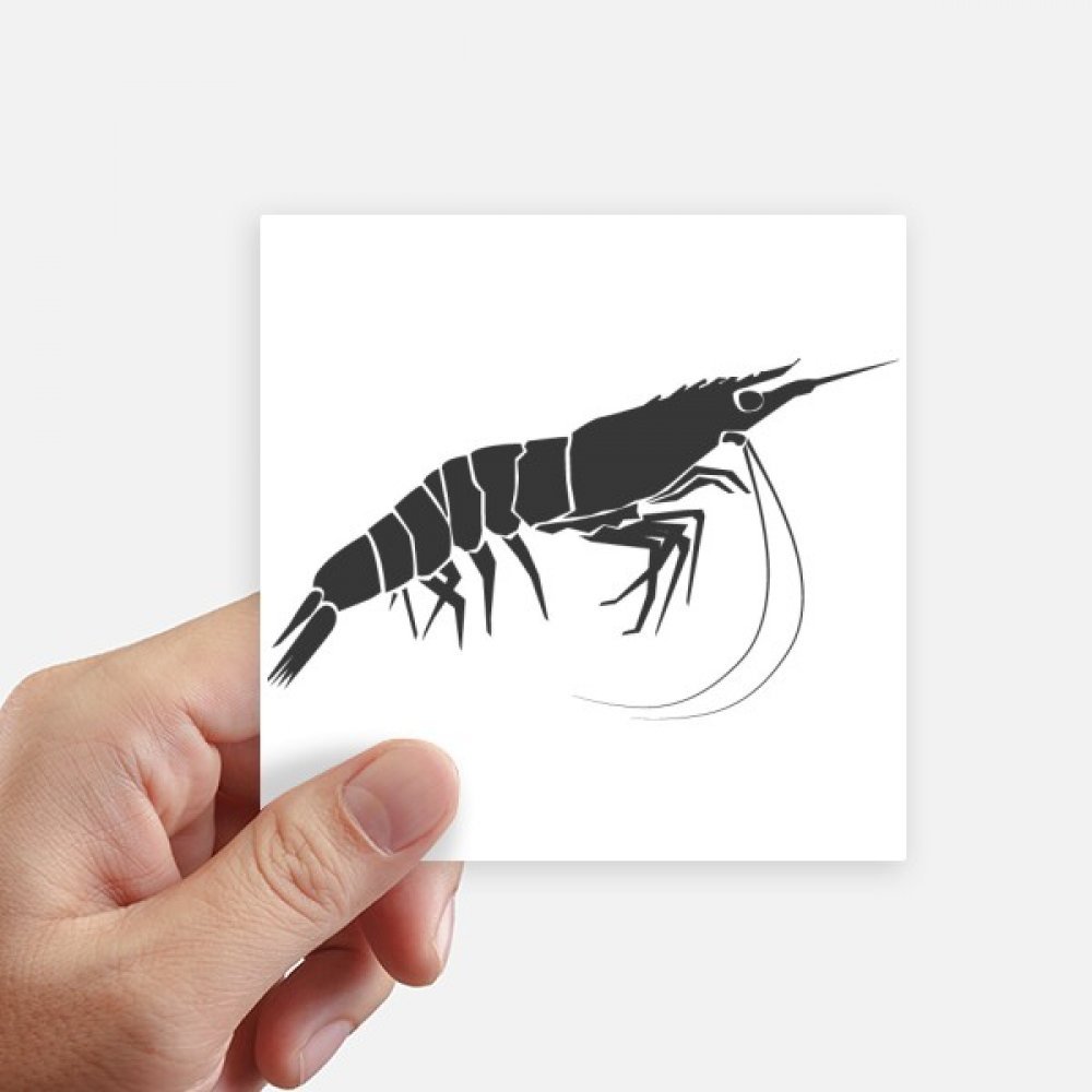 Sticker crevette marine pour ordinateur portable et valise 8pcs
