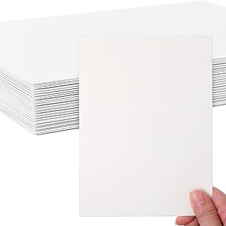 200 Sheets Linen Cardstock 5 x 7 Invitation Cardstock Heavy Weight Printer Paper 92lb 250GSM Index Cards for Printer Cover...