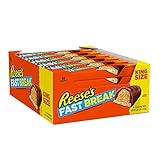REESE'S FAST BREAK Milk Chocolate Peanut Butter King Size Candy, Bulk, 3.5 oz Bars (18 ct)