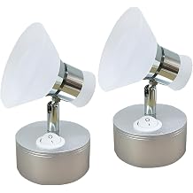 RV Reading Lights 12v Wall Sconces for Campers Frosted Crystal Acrylic, 12volts RV Light Fixtures Interior Campers Trailers Bedside, with Switch Polished Chrome 3w Warm White 3 inches Set of 2