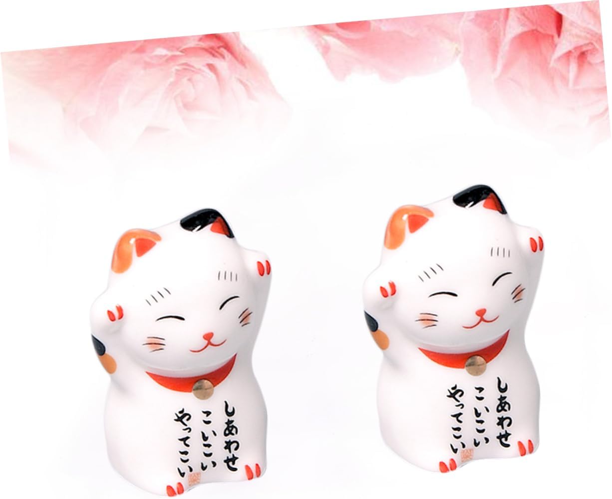 Chopstick Rest Chopsticks Holders Stands Ceramic Cat Shape 5 x 2.8 x 2 cm for Home Kitchen Restaurant Party Use