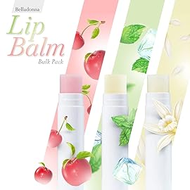 Lip Balm Bulk Unlabeled - Made in USA Bulk Chapstick - Natural Ingredients Vitamin E Shea Butter - Custom Chapstick Bulk For Party & Wedding Favors (100 Count, Cherry)